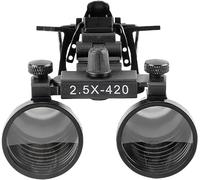 EustomA Magnifier 2.5X/3.5X Binocular Loupes Surgical Glasses Clip on Style