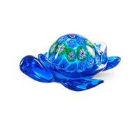 EUSTUMA Hand Blown Glass Sea Turtle Figurine,Sea Animal Ornament for Home Decor,Sea Animals Collection for Birthday Gift,Glass Tortoise Sculpture