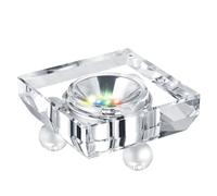 EUSTUMA LED Light Base Crystal Display Stand In A Variety of Colors,Lighted Up Stand Color Changing Small LED for 3D Glass Crystal Art,Holiday Party Decoration. (Square)