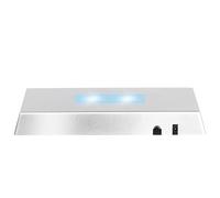 EUSTUMA LED Light Base Rectangle Display Stand In A Variety of Colors,Lighted Up Stand Color Changing Small LED for 3D Glass Crystal Art,Holiday Party Decoration. (Silver, Large)