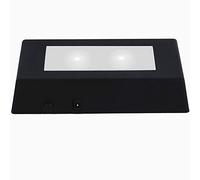 EUSTUMA LED Light Base Rectangle Display Stand In A Variety of Colors,Suitable for Glass Crystal Artwork,Holiday Party Decoration (Black, Small)