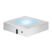 EUSTUMA Light Base Square Display Stand, 3D Glass Crystal Art, Light Up Stand Color Changing LED for Holiday Party Decoration