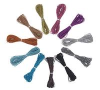 EuTengHao 1mm Crafts Elastic Cord Stretchy String for Bracelets,Necklaces,Jewelry Making,Beading,Masks,Fantasy Dream Color Nylon Hand Knitting Cord, Decorative Beading Thread (11 Colors,120Yards)