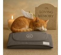 EUTHABAG® - Medium - The Original Dignified Pet Body Bag for Burial and Cremation. Beautiful Goodbye Kit - 20lb - 40lb. Customizable with Your own Words. for Medium Breeds Like Pugs, Beagle.