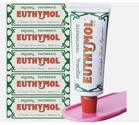 Euthymol Original Fluoride-Free Toothpaste 3.7 fl oz x 5 Pack | Sensitive Teeth & Gum Care, Fresh Breath Toothpaste, Deep Clean Oral Hygiene, Wintergreen Mint Flavor, Daily Plaque Control Formula
