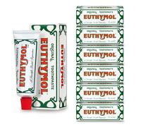 Euthymol Original Toothpaste 75ml x 6, No Fluoride, Anti-Plaque, Antibacterial, Cavity Protection, Teeth & Gums Clean and Healthy, Cool Mint Refresh, Daily Oral Enamel Dental Care