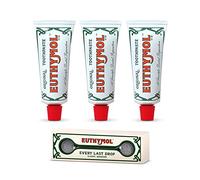 Euthymol Original Toothpaste Set-Toothpaste Squeezer+3xToothpaste 75ml, No Fluoride, Anti-Plaque, Antibacterial, Cavity Protection, Teeth & Gums Clean and Healthy, Cool Mint Refresh, Daily Oral Care