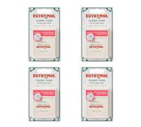 Euthymol Pink Dental Floss 50m x 4, Vegan Wax Coating, Mint Flavor, Wide Dental Floss for Braces, Bridges & Implants, Whitening & Stain Prevention, Efficient Plaque Remover, Easy to use
