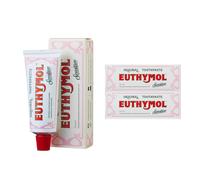 Euthymol Sensitive Toothpaste 75ml x 2,Fluoride Toothpaste for Sensitive Teeth, Plaque Removal, Cavity Protection, Antibacterial, Gluten-Free, Thymol & Menthol, Freshens Breath,Gentle Dental Care