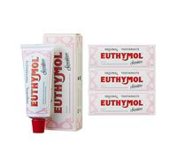 Euthymol Sensitive Toothpaste 75ml x 3,Fluoride Toothpaste for Sensitive Teeth, Plaque Removal, Cavity Protection, Antibacterial, Gluten-Free, Thymol & Menthol, Freshens Breath,Gentle Dental Care