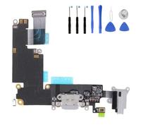 Eutoping USB Charging Port Replacement Repair for Apple iPhone 6 Plus Black Dock Connector Charging Board Flex Cable Assembly Replacement Tool