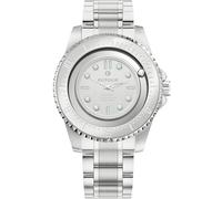 EUTOUR Magnetic Watches for Men, 40mm Luminous Dial with Innovative Magnet Bead Display and Precise Minute and Second Hand, Quartz Movement, 5ATM, 20mm Stainless Steel Strap for Everyday Wear, Silver