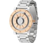 EUTOUR Magnetic Watches for Men Unique Analog Watch 40mm Quartz Wristwatch 30ATM Waterproof Mens Fashion Steel Watch Band Dress Watch Accessories Included
