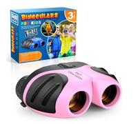 EUTOYZ Binoculars for Kids, 4 5 6 7 8 9 Year Old Girl Gifts for 3-10 Year Olds Boys Toys Age 4-10 Kids Toys Outdoor Toys for Kids Xmas Gifts Stocking Fillers Child Birthday Gifts Pink