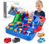 EUTOYZ Car Adventure Toys for 3 4 5 6 Year Old Boys Gifts for 3 4 5 6 Year Old Boys Toys Age 3-6 City Rescue Preschool Educational Toy Xmas Gifts for Kids Toys Birthday Presents Cars Games Track Toy