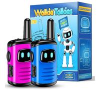 EUTOYZ Walkie Talkies, 4 5 6 7 8 9 10 Year Old Girl Gifts for 3-10 Year Olds Girl Boy Toys Age 4-12 Garden Toys Kids Toys Age 5 6 7 8 Girls Birthday Presents Kids Walkie Talkies Long Range Pink Blue