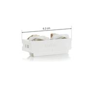 Eutrac 3-phase electrical longitudinal connector white