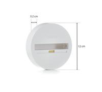 Eutrac Monopoint, surface mounting, 3-phase, white