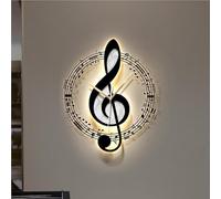 EUTYRG Acrylic Wall Clock with LED Light, Creative Wall Hanging Clock, Modern Walls Artwork Decor for Living Room, Office, Bedroom (18.1x15.7in)