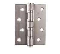 EUTYRG Brushed nickel and bronze color stainless steel 4" house Door Hinge open 270 degree Hinge with screws (Brushed Nickel 4in)