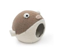 EUTYRG Calming Dog Bed Creative Puffer PVC Pet Nest Four Seasons Universal Pet Bed Semi-closed Kennel Winter Warm Cat Dog Bed S