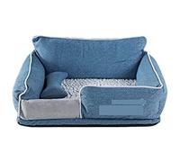 EUTYRG Calming Dog Bed Pet Bed Dog Beds Warm Sleeping Cotton Puppy Bed Washable Detachable Oxford Cloth Kennel Cat Nest Bottom