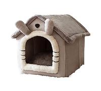 EUTYRG Calming Dog Bed Pet Bed Soft Long Plush White Cat Bed Round Cat Bed House Round Pet Dog Bed For Small Dogs Cats Nest Mat