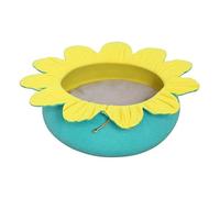 EUTYRG Calming Dog Bed Sunflower Shape Felt Pet Bed For Pet Cat Dog Teddy Sleeping Small Dogs Cats Nest Cute Sleeping Bed Cat D