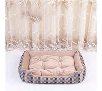 EUTYRG Cozy and Waterproof Large Pet Bed for Dogs and Cats - Warm Fleece Nest and Soft Mat for Winter Comfort - Size: 60X46X12C