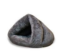 EUTYRG Cozy Haven Pet Bed: Comfy Retreat for Small Pets, Soft & Warm, Gray, 45x45cm
