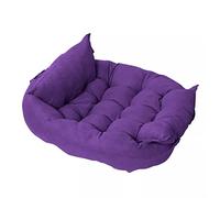 EUTYRG Cozy Purple Pet Bed: Comfy Bed for Cats and Dogs, All-Season Use, Suitable for Small, Medium, and Large Pets