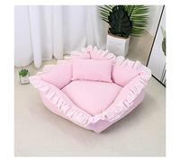 EUTYRG Cozy Square Pet Bed: Adorable Cat and Small Dog Mattress with Pillow