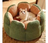 EUTYRG Cute Plush Pet Nest: Cat Bed Dog Bed, Washable Cactus Petal Shape, Calming Cat Beds Sofa for Small Dog and Cat