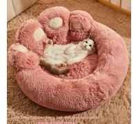 EUTYRG Dog Bed for Large Dogs,Deluxe Plush Dog Crate Beds Anti-Slip Cute Bear Paw Anti Anxiety Bed for Dogs for Large, Jumbo,
