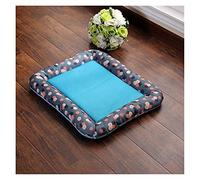 EUTYRG Dogs and Cats Pet pad Breathable Anti-slip Spring Summer Pet Dog Bed Puppy Ice Silk Mat Cushion for Car Floor Sofa Cat D