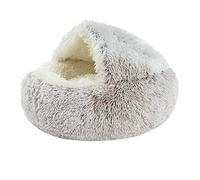 EUTYRG Dogs and Cats Pet pad Pet Dog Cat Bed Round Plush Cat Self Warming Bed House Soft Long Plush Bed For Small Dog Cat Nest