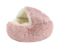 EUTYRG Dogs and Cats Pet pad Pet Dog Cat Bed Round Plush Cat Self Warming Bed House Soft Long Plush Bed For Small Dog Cat Nest