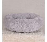 EUTYRG Fluffy Gray Dog House Bed for Large Pets, Winter Warm Cushion Sofa with Super Soft Comfort