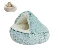 EUTYRG Plush Donut Dog Bed - Calming Cat Bed with Fluffy Plush Kitten Bed, Non-Slip Bottom, Soft and Cozy Pet Cushion, Self-War