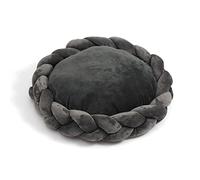 EUTYRG Soft Weave Candy Colors Pet Bed: Cozy Cushion for Small Dogs and Cats - Detachable Kennel Pad with Warmth - Diameter 40C