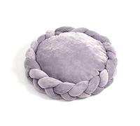 EUTYRG Soft Weave Pet Bed for Small Dogs and Cats - Warm and Detachable Cushion - Candy Colors - Diameter 45CM