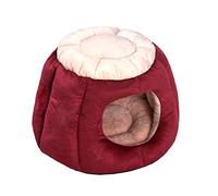 EUTYRG Super Cozy Princess House: Foldable, Multifunctional Dog Bed with Warm, Soft Pad for Puppies and Cats - Color: B