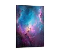 EUUMKOO Colorful Galaxy Nebula Canvas Wall Art, Magical Starry Cosmic View Picture Painting on Canvas, Print Poster Decoration Artwork for Home Living Room Bedroom Wall Decor 08x12inch(20x30cm)