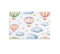 EUUMKOO Comic Sky Canvas Wall Art, Clouds Stars Balloon Picture Painting on Canvas, Print Poster Decoration Artwork for Home Living Room Bedroom Wall Decor 08x12inch(20x30cm)