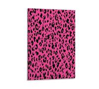 EUUMKOO Vintage Leopard Print Canvas Wall Art, Modern Animal Pattern Picture Painting on Canvas, Print Poster Decoration Artwork for Home Living Room Bedroom Wall Decor 20x30inch(50x75cm)