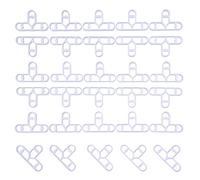 Euvoym 50 PCS Tile Spacers Tile Leveling System Clips Removable Tiles Cross Spacer Hard Plastic Spacers Tile Leveling Installation Tools (50)