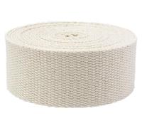 EUXHTYWP Multi-Purpose Webbing Tape,Cotton for Bag Straps 25mm,50mm Bias Binding Tapes,Ribbon Backpack Belt Strapping,10 Yards/lot(Wit,50mm)