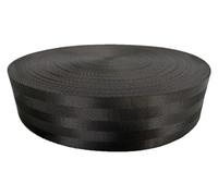 EUXHTYWP Multi-Purpose Webbing Tape, strap 50mm 38mm, Heavy duty nylon webbing straps for bags luggage cargo strapping(Black,37MM x 20Yard)