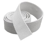 EUXHTYWP Multi-Purpose Webbing Tape, Strap - Black White Cotton 30mm Upholstery Straps for Bags(Wit,30MM x 20Yard)
