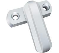 EUXHTYWP Window Handle,1 Pcs White Zinc Alloy Lock T Shape Window/Door Jammer Sash Latch Child Protection